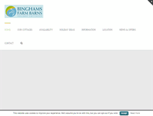 Tablet Screenshot of binghamsfarmbarns.co.uk